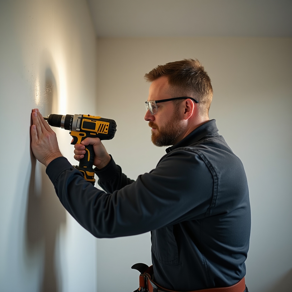 Szakember részletes munkát végez